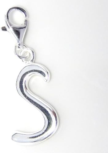 Pro Jewelry .925 Sterling Silver Dangling "Alphabet Letters" Clip on Pendant Charm for Bracelet or Necklace ECH JB 4434-4456 (S)
