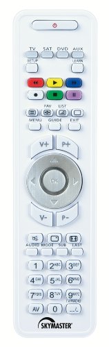 Skymaster 4-in-1 Universal Fernbedienung mit Lernfunktion wei&szlig;