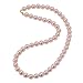 Bella Donna Damen-Collier Muschelkerne 333 Gelbgold Muschelkern-Kugeln 8 mm rose-farben 45 cm 656260