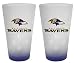 Baltimore Ravens Frosted Pint Glass (16-Ounce, Set of 2)