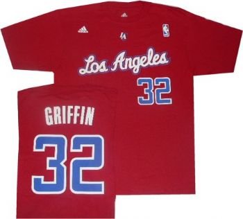 Los Angeles Clippers Blake Griffin Adidas T Shirt (Small)