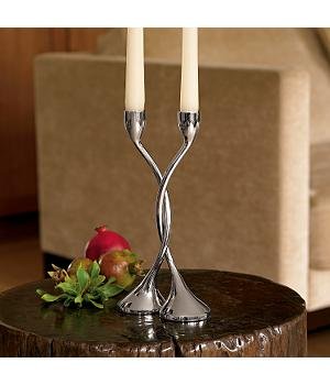 twist candlestick holders