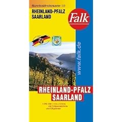 Falk Bundesl�nderkarte Deutschland Rheinland-Pfalz, Saarland 1:250 000