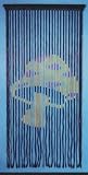 Wooden Beaded Door Curtain ~ Mushroom ~ Hand Painted ~ Fits Standard Door Way ~ Approx 31 Strands