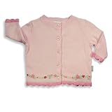 Little Me - Newborn And Infant Girls Long Sleeve Cardigan Sweater, Pink (Size Preemie)