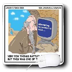 Londons Times Religion Heaven Hell Cartoons - Sometimes Internet Connections Take The Patience Of Job - Mouse Pads