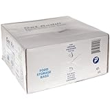 Inteplast PB080418R 8 qt Capacity, 18" Length x 8" Width x 4" Gusset, 0.68 mil Thickness, Food and Utility Poly Bag (Case of 1,000)