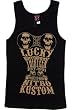 Lucky 13 Womens NITRO KUSTOM Boybeater Tank Top Shirt - Black Lucky 13 Womens NITRO KUSTOM Boybeater Tank Top Shirt - Black
