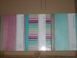 Set of 3 DESIGNERS GUILD Composition Books Sized A4 - 8 1/4 x 11 3/4, 64 Ruled Pages with inside pocket. Color designs include: (1) Shiruku Magenta, (1) Shiruku Turquoise and (1) Moyka Turquoise