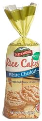 Tastemorr Snacks Rice Cakes, White Cheddar Flavor, 5.46-Ounce Bags (Pack of 12)