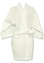 Pendergrass Plus Size Women's Spa White Waffle Kimono Robe