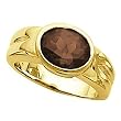 14K Yellow Gold Smoky Quartz Ring