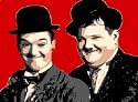 Laurel and Hardy Pop Art Canvas Print
