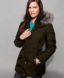 London Fog Coat, Faux Fur Hood