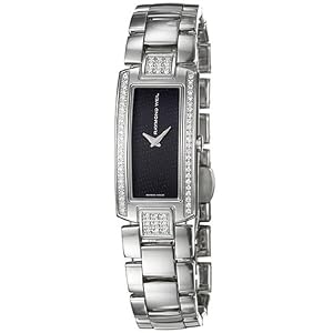 Raymond Weil Shine Women’s Stainless Steel/ Denim, Black Dial Quartz Diamond Watch 1500-ST2-20000