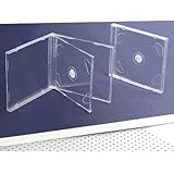 10 STANDARD Clear Double CD Jewel Case