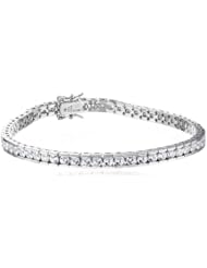 Sterling Silver Swarovski Zirconia Round Tennis Bracelet