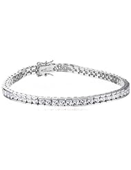 Sterling Silver Swarovski Zirconia Round Tennis Bracelet