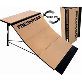 FreshPark Professional BMX and Skateboarding Quarter Pipe