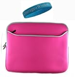 Neoprene Magenta Sleeve for Barnes and Nobles Nook + Wisdom*Courage Wristband