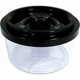 VacMaster 87651 Vacuum Canister 1/2-Quart with Black Lid