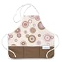 Bumkins Waterproof Toddler Apron - Rose/Chocolate Circles