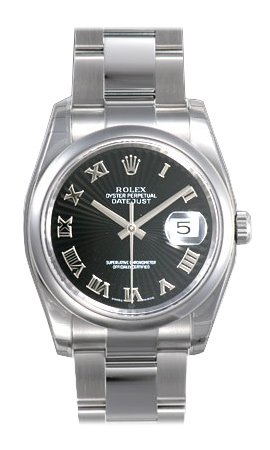 Rolex Oyster Perpetual Datejust Mens Watch 116200-BKSBRO