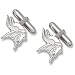 LogoArt Minnesota Vikings Silver Cuff Links