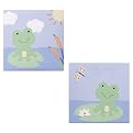Tiddliwinks Froggie Canvas Wall Art 2-pk.