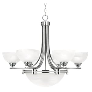 Possini Euro Deco Nickel Collection 8-Light Chandelier