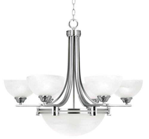 Possini Euro Deco Nickel 8-Light Chandelier
