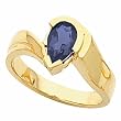 14K Yellow Gold Iolite Ring