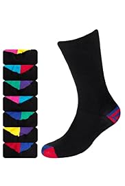 7 Pairs of Freshfeet™ Cotton Rich Striped Socks with Silver Technology