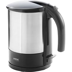 Petra WK 288.07 Cordless WasserKocher 1,7 l, 1800 W Edelstahl geb�rstet/ Schwarz