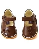 : L'Amour Brown One Flower Mary Janes