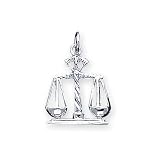 Scales Of Justice Sterling Silver Charm