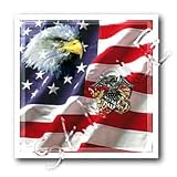 US Navy Officer Crest - 8x8 Iron On Heat Transfer For White Material