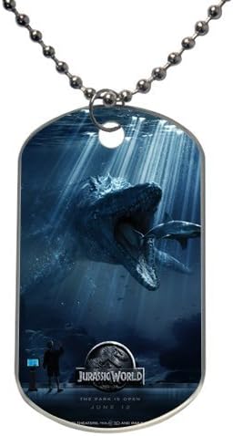 Fashion Jurassic World Design personlized style dog tag Dog Tag Material Light-weight Aluminum