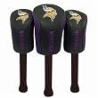 Minnesota Vikings NFL Set of Three Mesh Barrel Head Covers