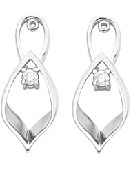 Pair of Platinum Diamond Earring Jackets - 0.16 Ct. -- LIFETIME WARRANTY