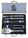 Carolina Panthers BBQ Grill Set & Case 8 Piece