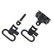Uncle Mike's Quick Detach Rem 870 External Ratchet Cap Set Sling Swivels (Blued, 1-Inch)