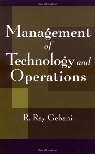 Management of Technology and Operations