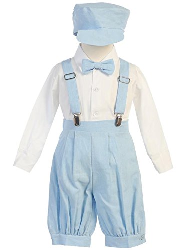DapperLads Lito Little Boys' Rayon-Linen 5 Piece Knicker Set in Four Colors
