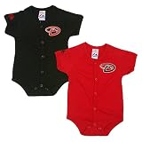 Arizona Diamondbacks 2 Pack Creeper Set by Majestic Athletic