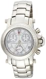 Klaus Kobec Women's 5020-L Contemporary Swiss Quartz Chronograph Stainless Steel Diamond Watch