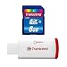 Transcend 8 GB Class 6 SDHC Flash Memory Card with USB Card Reader TS8GSDHC6-P2