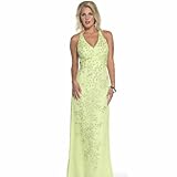 IMAGE OF Halter Prom Dresses. Beaded Prom Gown