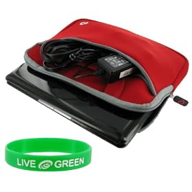 Samsung N140-14R 10.1-Inch Netbook Sleeve Case (Dual-Pocket Handle - Red)