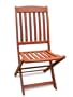 VIFAH V504 Outdoor Wood Folding Bistro Chairs, 2-pack, Natural Wood Finish, 24 by 19 by 27-Inch